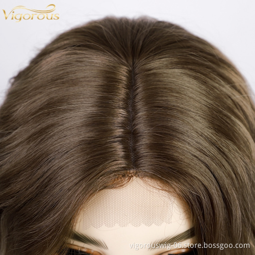 Vendor High Quality Cheap Price Short U Part Lace ombre blonde body Wave For Black Women Synthetic fiber Hair Bob Wigs